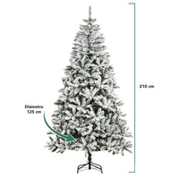 Thumbnail for Pino de Navidad Nevado 2.10 m con 1000 Ramas Decoración