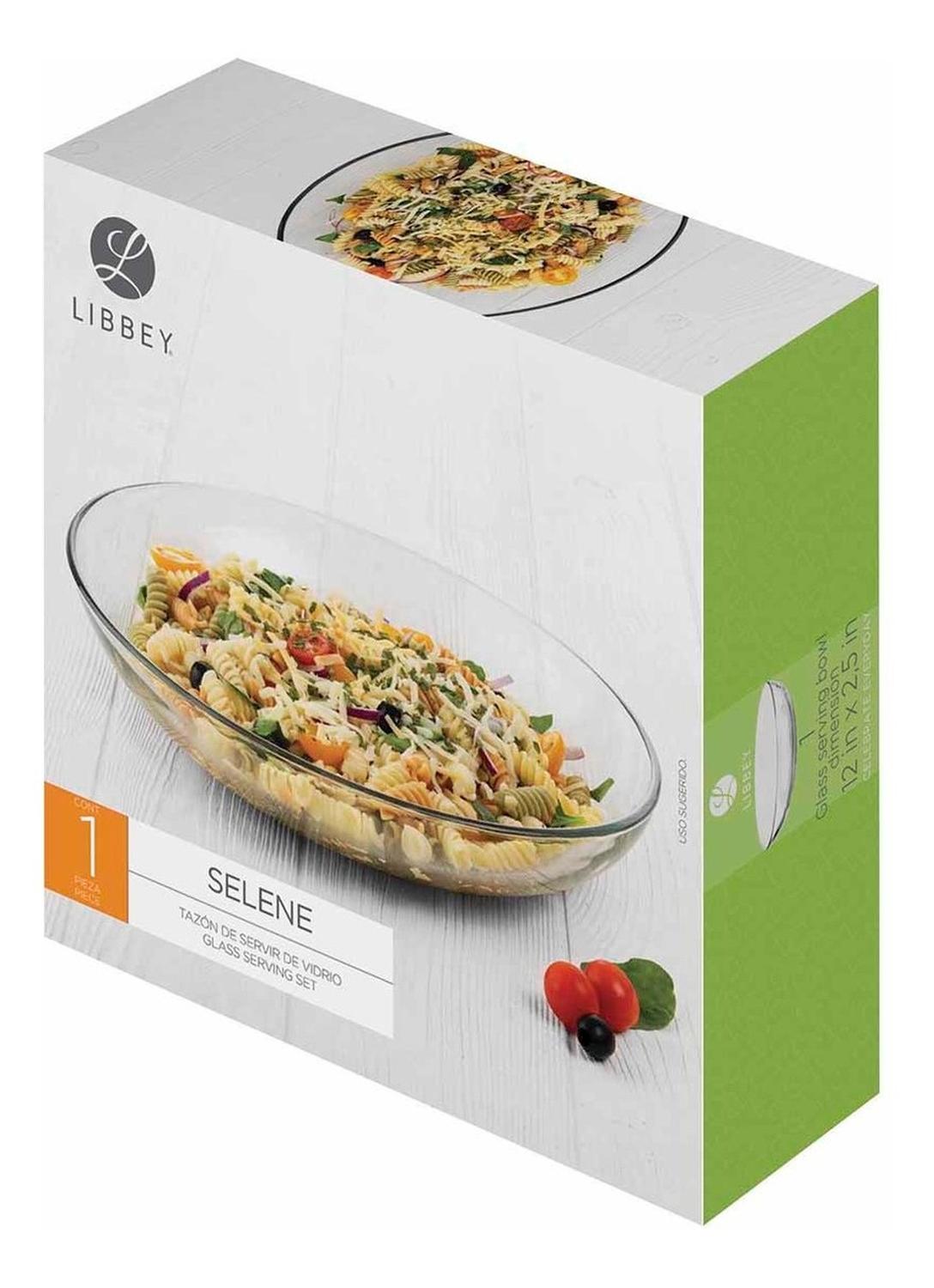 Platon Tazon Bowl Ensaladera 30cm Vidrio Hogar Selene Libbey