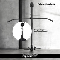 Thumbnail for Polea Alta Remo Ajustable Con Agarre Para Banco Gimnasio