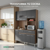 Thumbnail for Rack Alacena de Cocina de Madera con 10 Puertas 2 Cajones