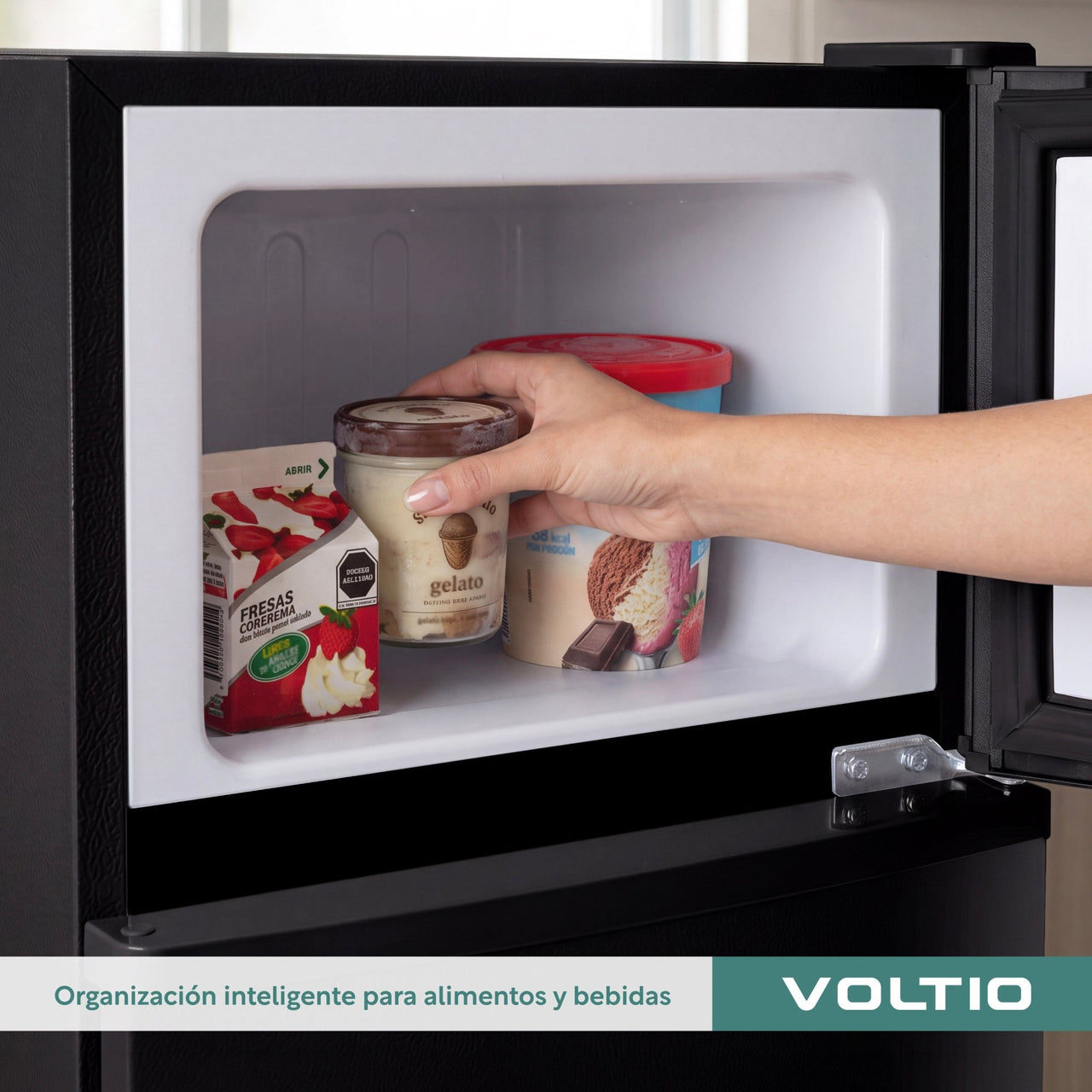 Refrigerador Frigobar 85 L 3 Pies Doble Puerta Congelador