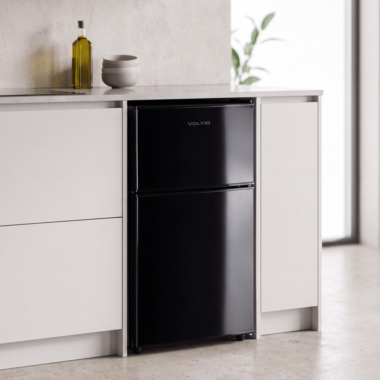 Refrigerador Frigobar 85 L 3 Pies Doble Puerta Congelador