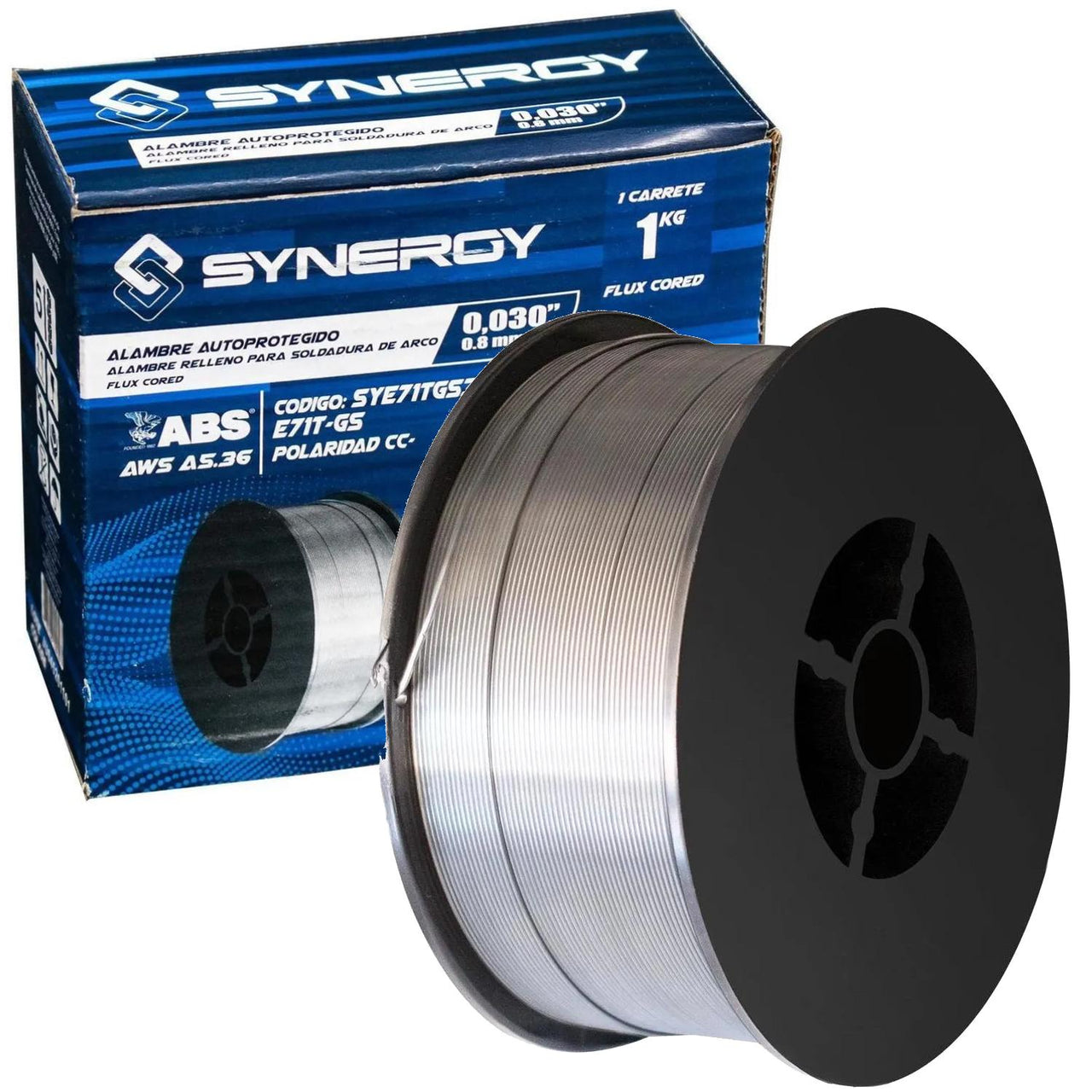 Rollo Alambre Soldar Relleno Flux Core 0.030 x 1 Kg Synergy