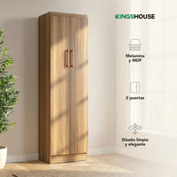 Thumbnail for Ropero Closet Armario de Madera 2 Puertas y 5 Entrepaños