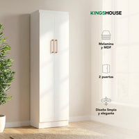 Thumbnail for Ropero Closet Armario de Madera 2 Puertas y 5 Entrepaños