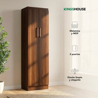 Thumbnail for Ropero Closet Armario de Madera 2 Puertas y 5 Entrepaños