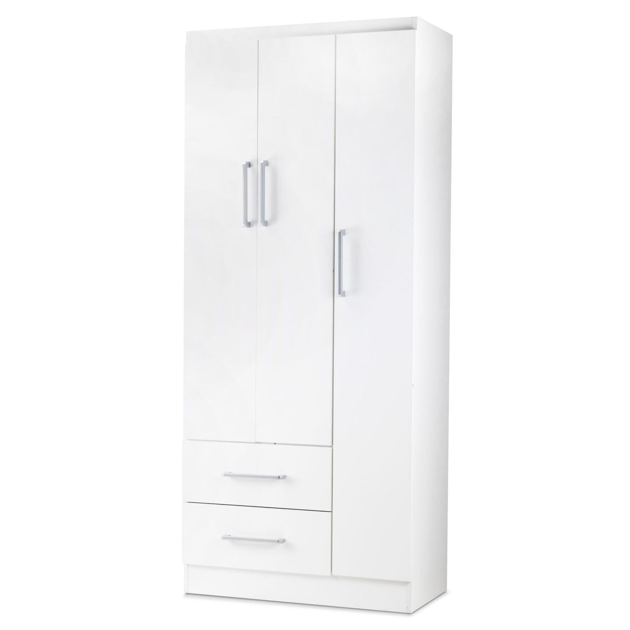 Ropero Closet Armario Ropa de Madera 3 Puertas y 2 Cajones