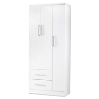 Thumbnail for Ropero Closet Armario Ropa de Madera 3 Puertas y 2 Cajones