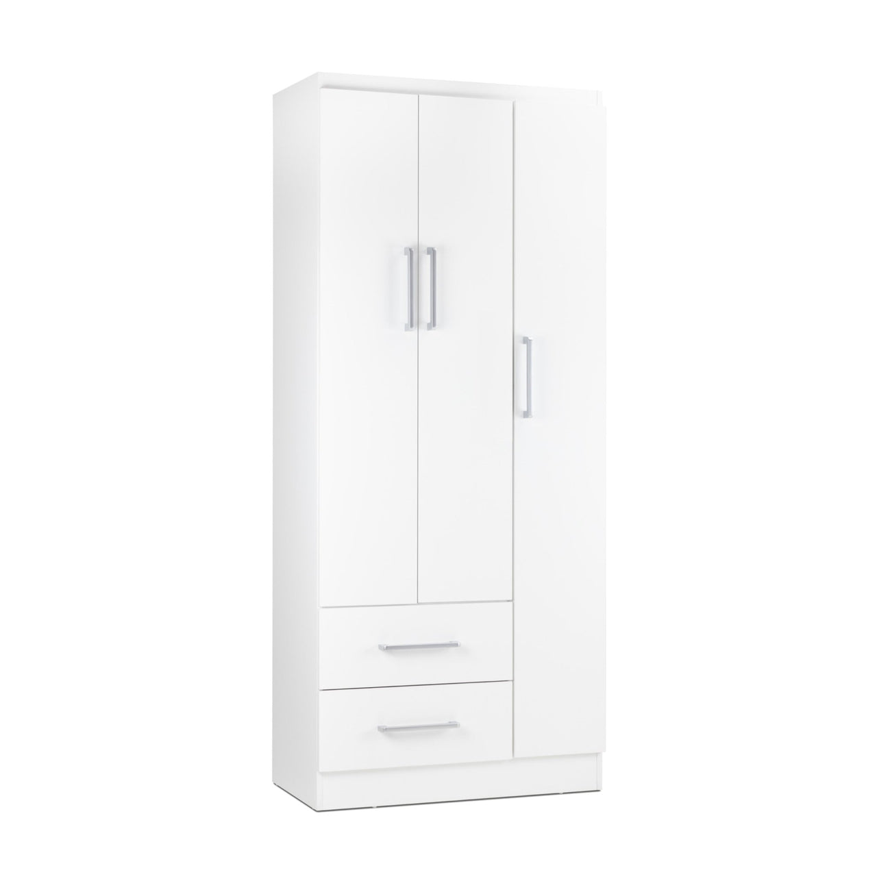 Ropero Closet Armario Ropa de Madera 3 Puertas y 2 Cajones