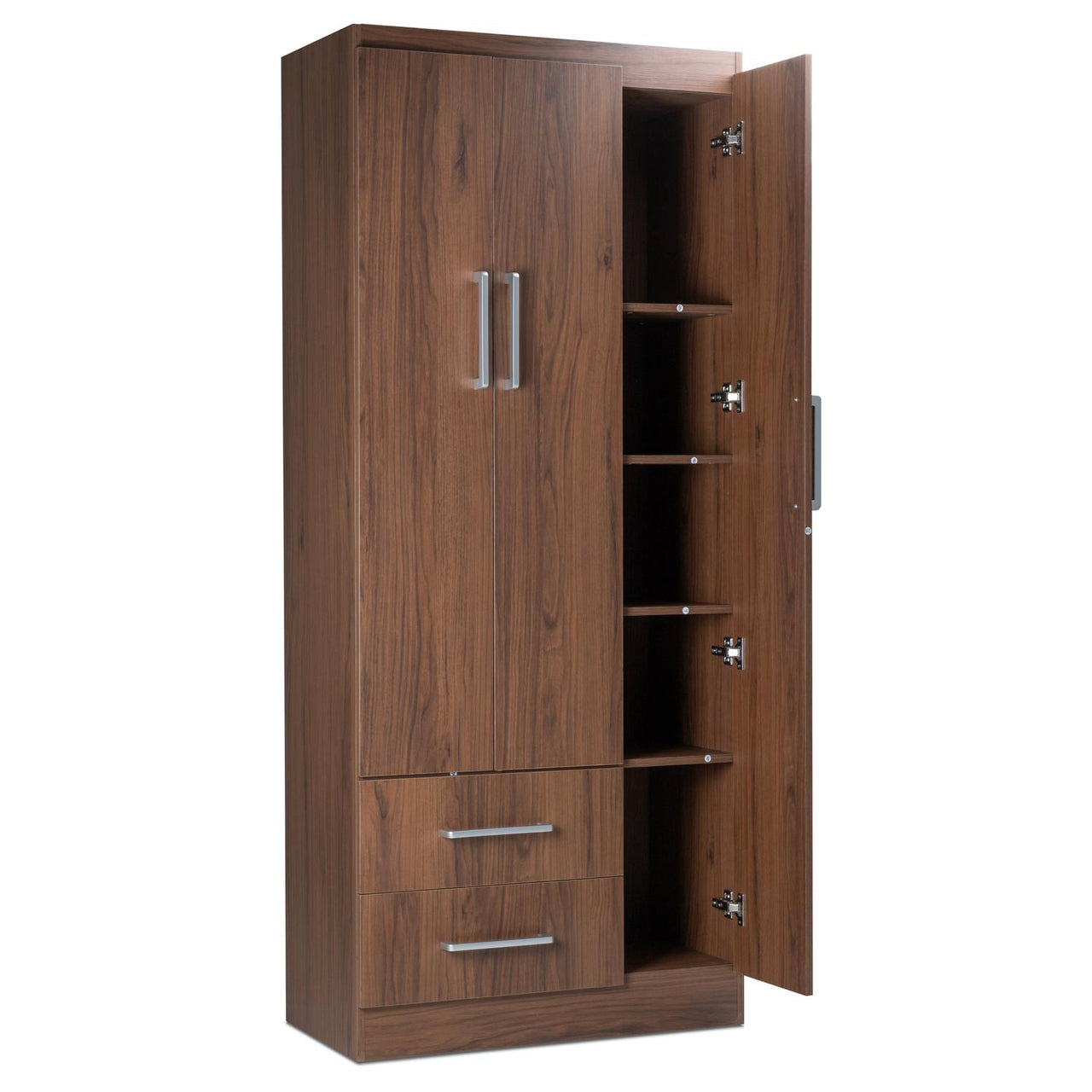 Ropero Closet Armario Ropa de Madera 3 Puertas y 2 Cajones