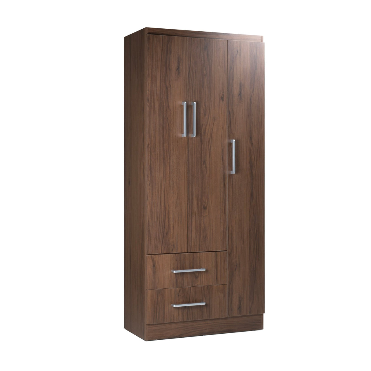 Ropero Closet Armario Ropa de Madera 3 Puertas y 2 Cajones