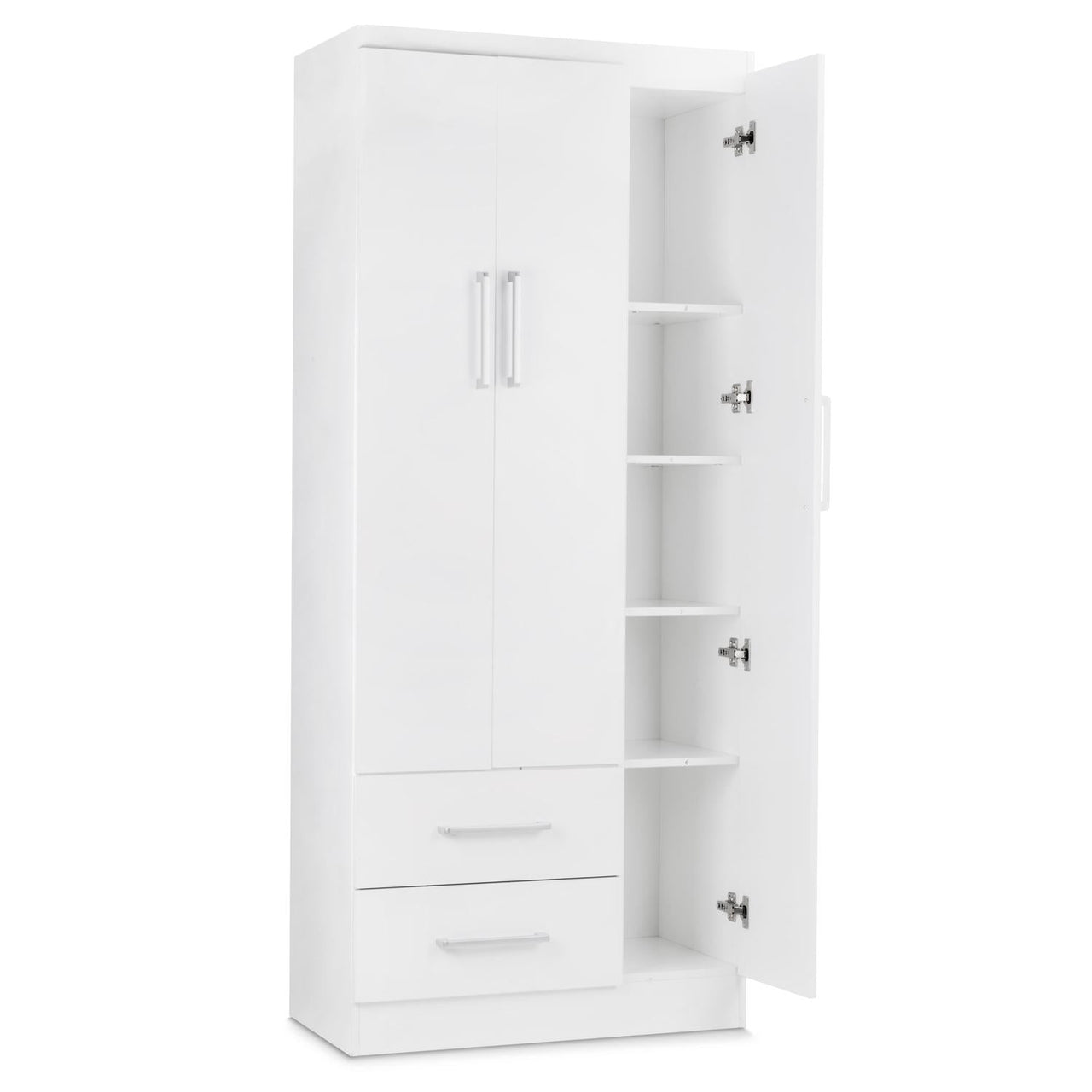 Ropero Closet Armario Ropa de Madera 3 Puertas y 2 Cajones