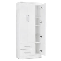 Thumbnail for Ropero Closet Armario Ropa de Madera 3 Puertas y 2 Cajones