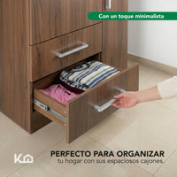 Thumbnail for Ropero Closet Armario Ropa de Madera 3 Puertas y 2 Cajones
