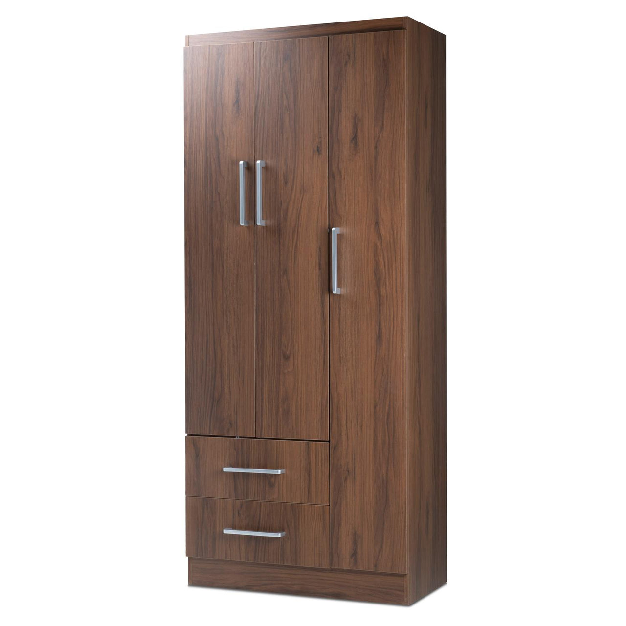 Ropero Closet Armario Ropa de Madera 3 Puertas y 2 Cajones