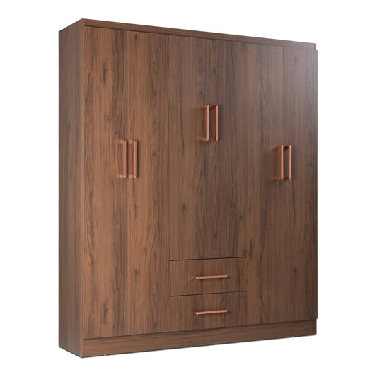 Ropero Closet Armario Ropa de Madera 6 Puertas y 2 CajonesDRESMULTI6-BLA