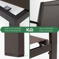 Thumbnail for Sala Exterior para Jardin Textileno Sillas Sillon Mesa 4Pzas