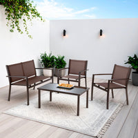 Thumbnail for Sala Exterior para Jardin Textileno Sillas Sillon Mesa 4Pzas