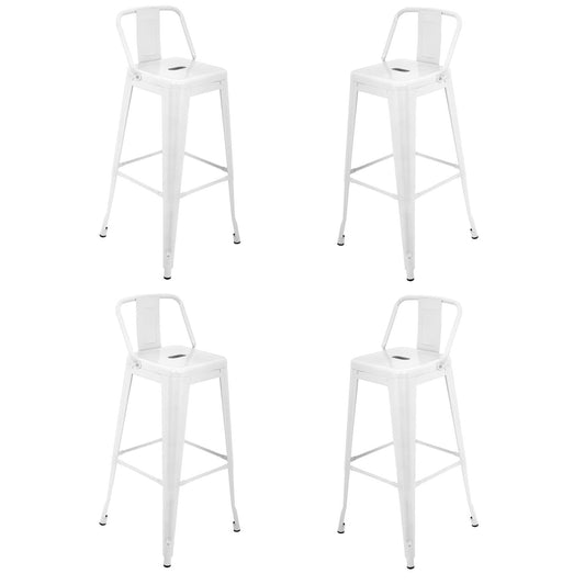 Set 4 Bancos Tolix Altos Kingshouse Con Respaldo Silla BarraTOLIXKIT#4 - BA2BLA