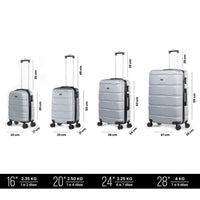 Thumbnail for Set de 4 Maletas Rígidas con Ruedas Carry On 10 kg, 20 kg