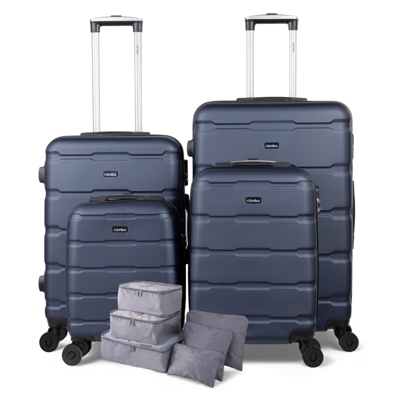 Set de 4 Maletas Rígidas con Ruedas Carry On 10 kg, 20 kg