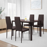 Thumbnail for Set de Comedor Moderno Con 4 Sillas y Mesa de Vidrio