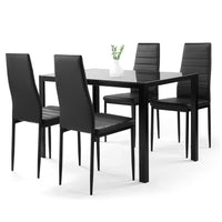 Thumbnail for Set de Comedor Moderno Con 4 Sillas y Mesa de Vidrio