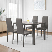Thumbnail for Set de Comedor Moderno Con 4 Sillas y Mesa de Vidrio