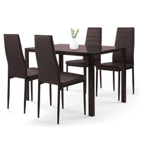 Thumbnail for Set de Comedor Moderno Con 4 Sillas y Mesa de Vidrio