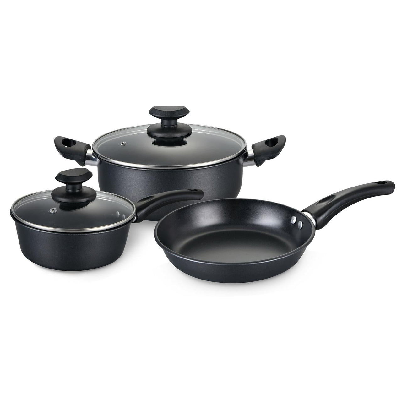 Set de Ollas, Sartenes y Hervidor de Acero de Carbono