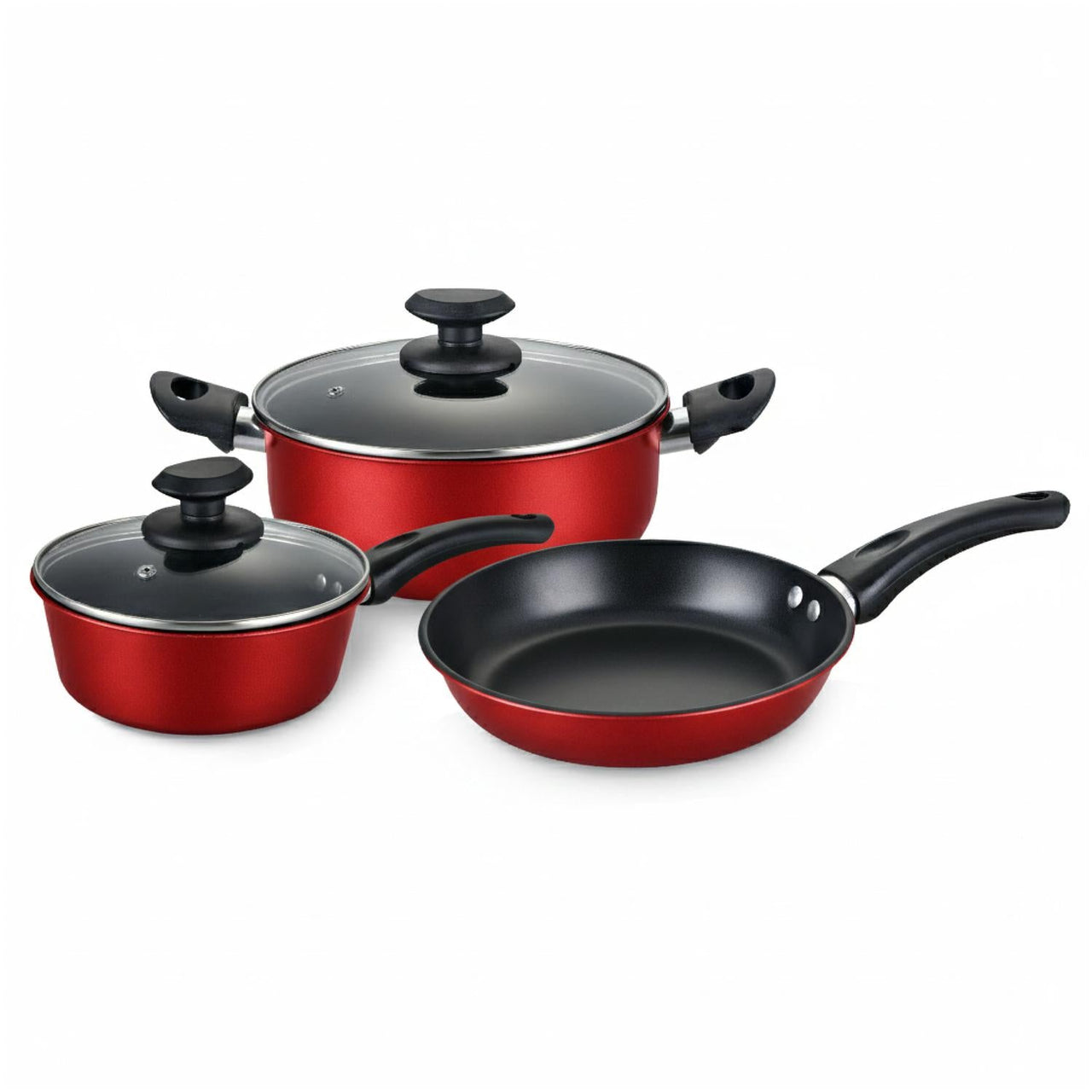 Set de Ollas, Sartenes y Hervidor de Acero de Carbono