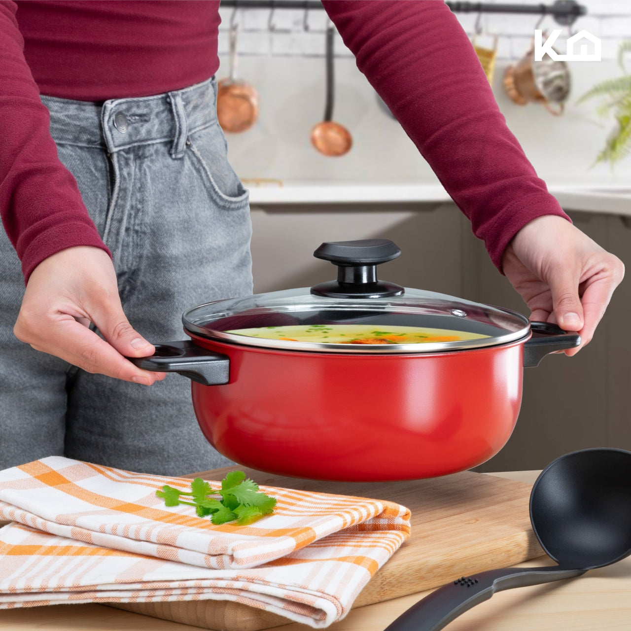 Set de Ollas, Sartenes y Hervidor de Acero de Carbono