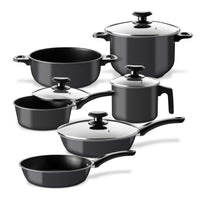 Thumbnail for Set de Ollas, Sartenes y Hervidor de Acero de Carbono