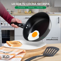 Thumbnail for Set de Ollas, Sartenes y Hervidor de Acero de Carbono