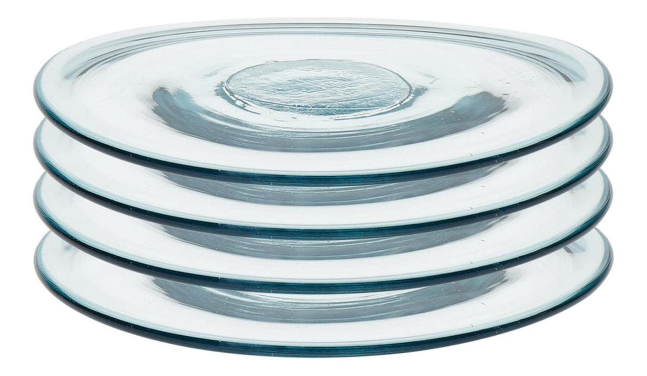 Set Platos Redondos 24cm Vidrio 4 Pzs Cocina Prologue Libbey