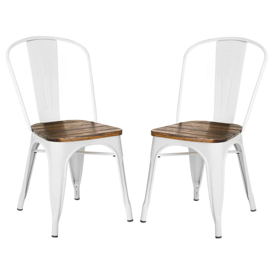 Set Silla Tolix Metal Asiento Madera 2 Pzas Vintage ExteriorTOLIXKIT#2 - CLA2BLA