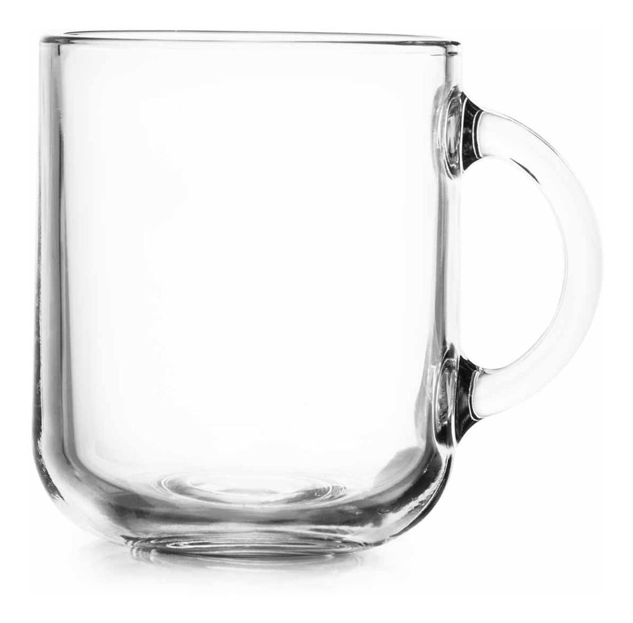 Set Tazas Grandes Tarros San Miguel Vidrio 12 Pzs Cafe Crisa