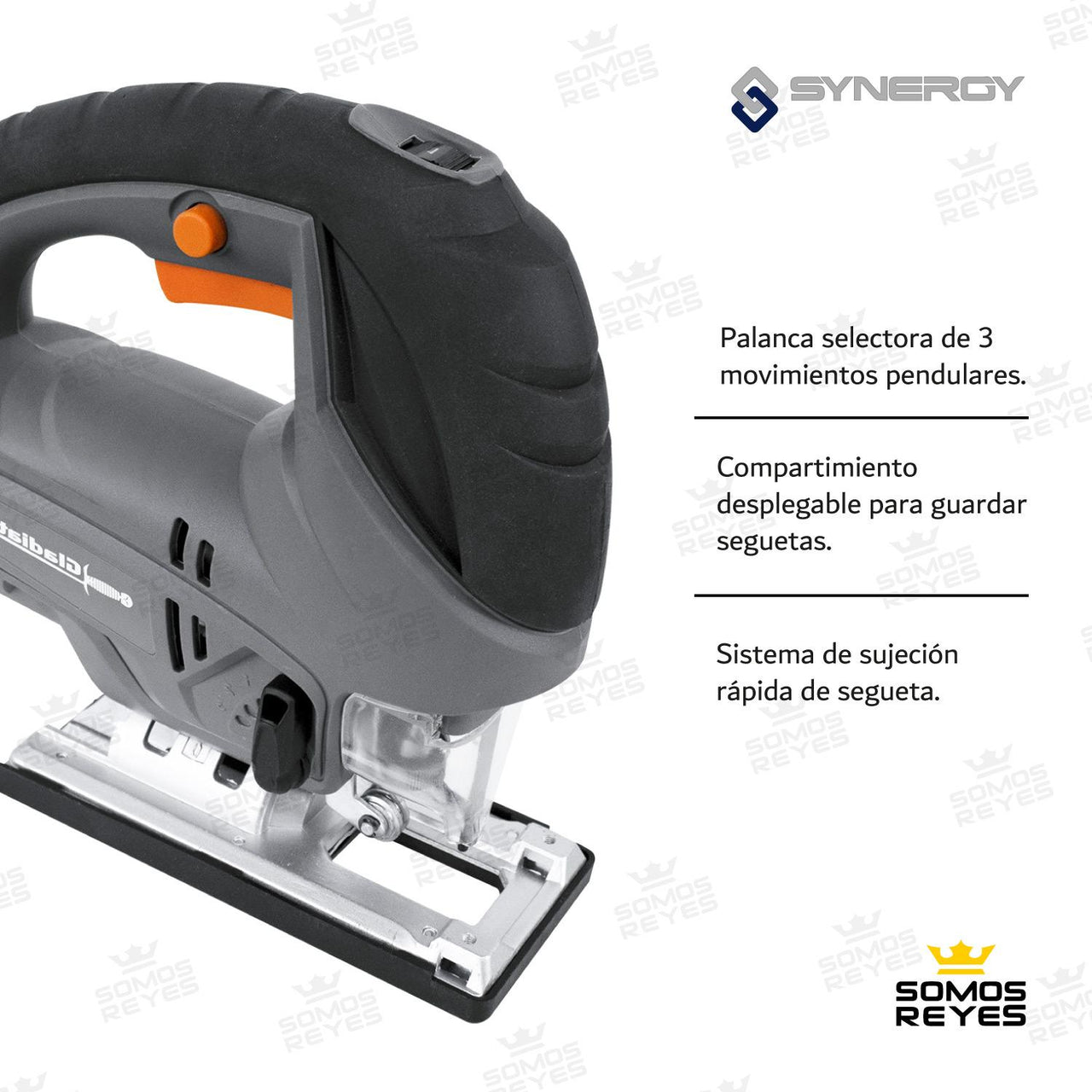 Sierra Caladora Profesional 600w 3000rpm Abatible Gladiador