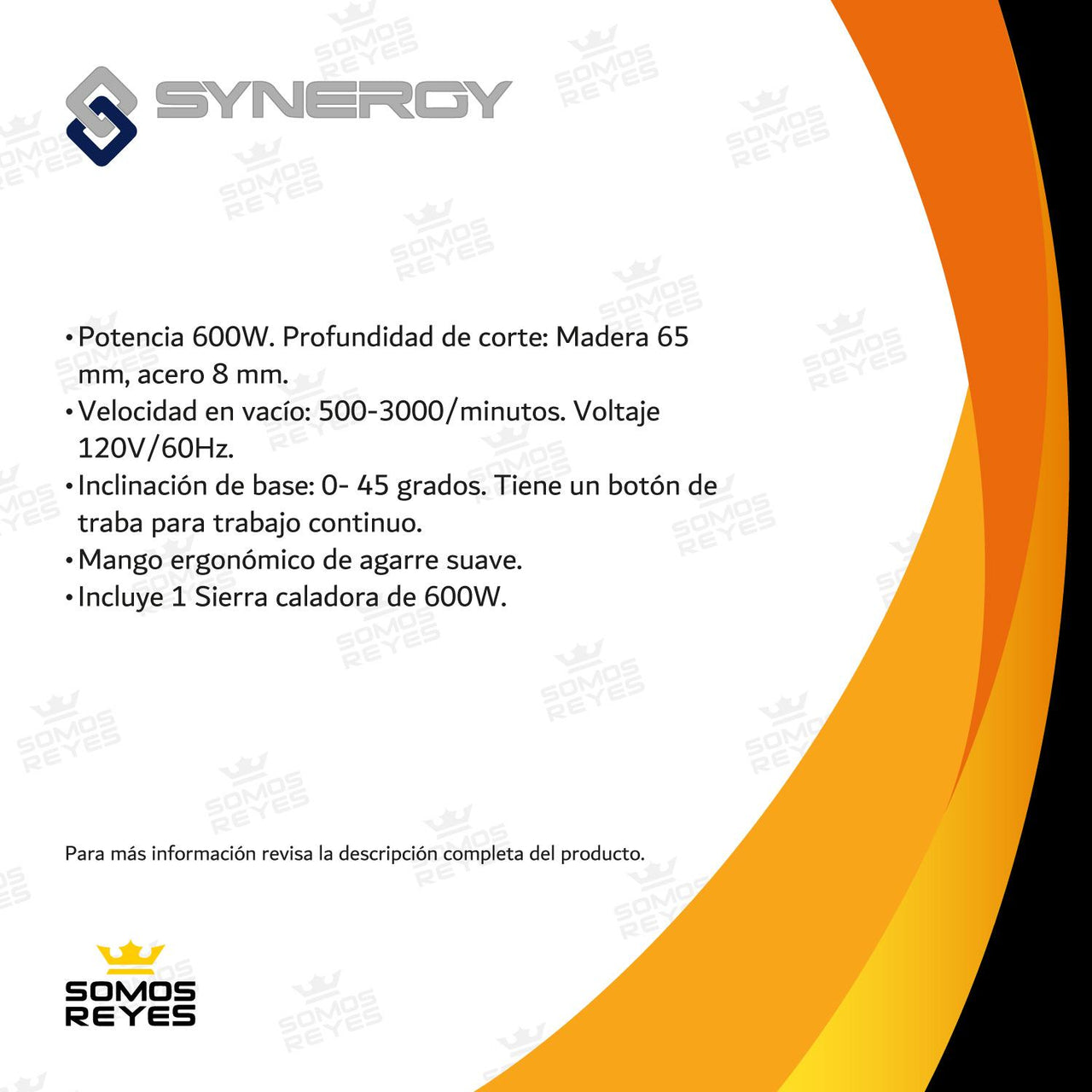 Sierra Caladora Profesional 600w 3000rpm Abatible Gladiador