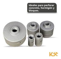Thumbnail for Sierra Copa SDS de Carburo Para Concreto Juego 9 Pcs 10-100 mm Kingsman