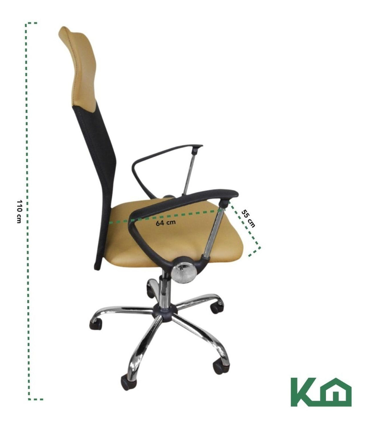 Silla De Oficina Ejecutiva Ergonomica Piel Sintetica Mesch