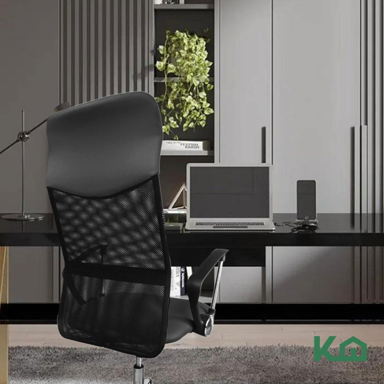 Silla De Oficina Ejecutiva Ergonomica Piel Sintetica Mesch