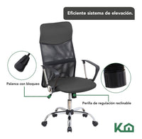 Thumbnail for Silla De Oficina Ejecutiva Ergonomica Piel Sintetica Mesch