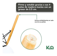 Thumbnail for Silla Tipo Eames Tulip Madera Moderna Comedor Restaurante