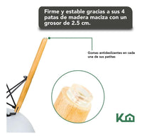 Thumbnail for Silla Tipo Eames Tulip Madera Moderna Comedor Restaurante