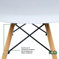 Thumbnail for Silla Tipo Eames Tulip Madera Moderna Comedor Restaurante