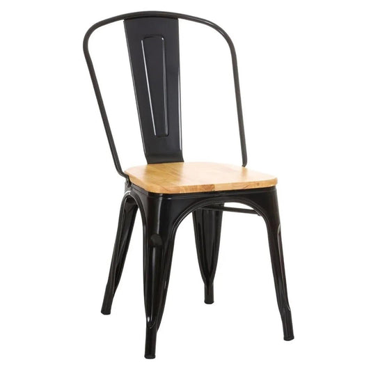 Silla Tolix Metal Asiento Madera Vintage Restaurante ModernaTOLIX - CLASSIC2 - NEM