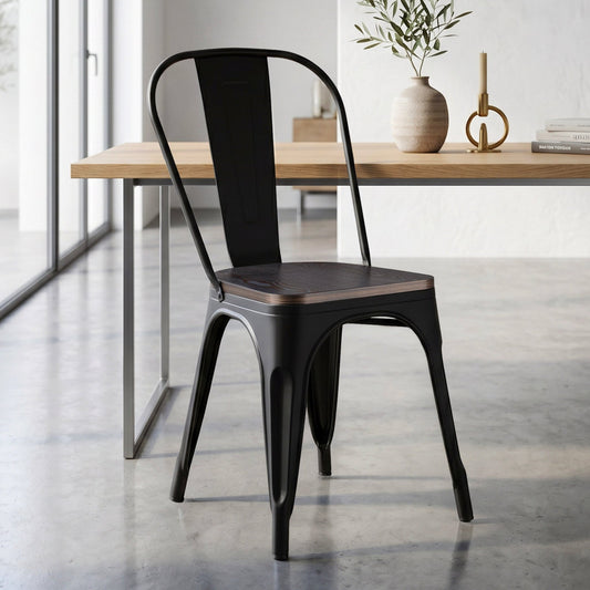 Silla Tolix Metal Asiento Madera Vintage Restaurante ModernaTOLIX-CLASSIC2-NEM