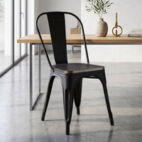 Thumbnail for Silla Tolix Metal Asiento Madera Vintage Restaurante Moderna