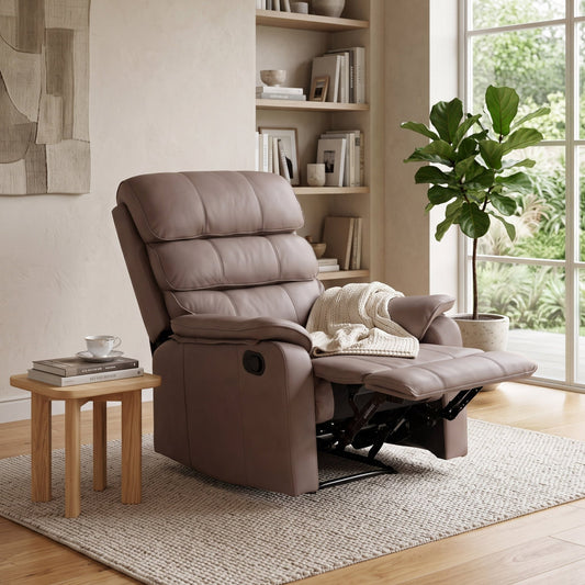Sillón Reclinable De Tela Reposet Manual IndividualSOFALUXE-BEI